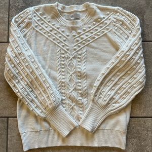 LOFT Puff Sleeve Sweater